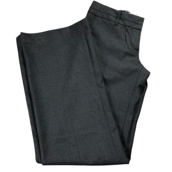Ann Taylor Loft Marisa Women Straight Low Rise Dress Pants SZ 0 Black Houndstoot - Picture 13 of 14